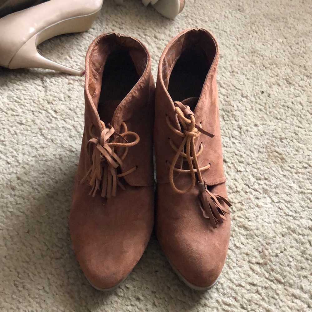 Brown booties